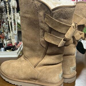 UGG Tan Suede Knee-High Boots